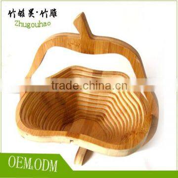 2015 new product fruit basket wood color