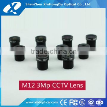 1/2.7 inch f2.5 megapixel Non distortion 3.6mm cs mount lens