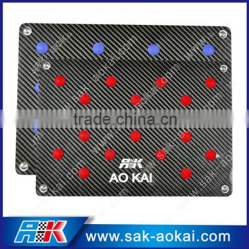 Interior Racing Aluminum+rubber Car brake padel pad