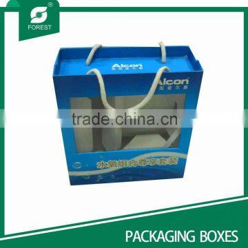 CUSTOMIZED PROFESSIONAL PACKAGING BOXES WITH HANDLE