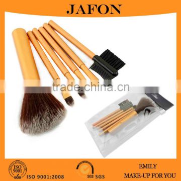 6PCS Golden synthetic Hair Aluminum Handle Make UP Brush Set