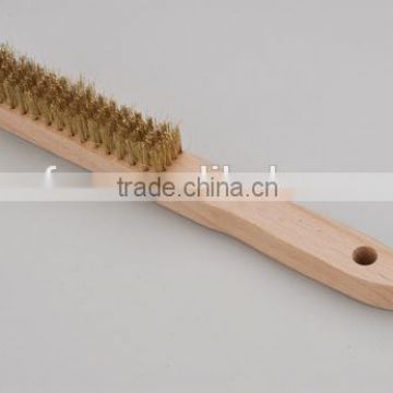 straight handle brass wire brush