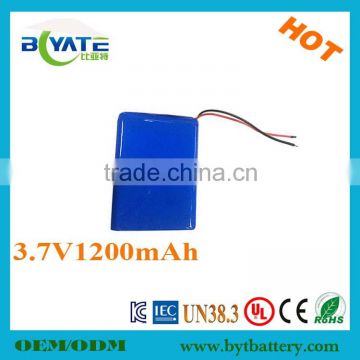 li-polymer rechargeable battery 106090 3.7v 1200mah with long cycle