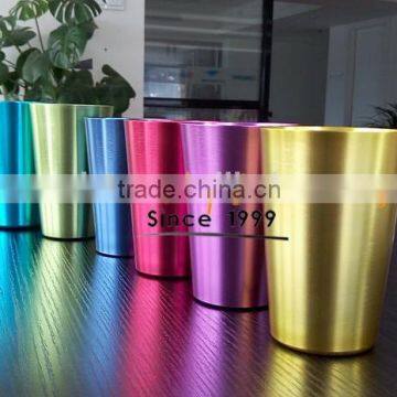 15oz/17oz colorful Aluminum oxidized Shot Glass/cup/mug/tumbler