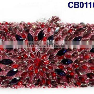 Multicolor and too beans/stones of shinning bag for weeding party CB0116-22