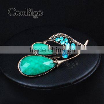 Latest Fashion Jewelry Pin Brooch Crazing Arcylic Stone Women Dresses Hijab Scarf Party Gift Appreal Promotion Accessories