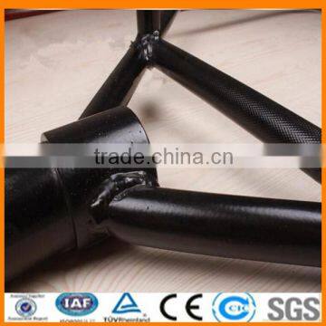 black painting weightlifting hex trap bar