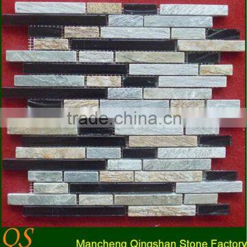 glass tile round mosaic