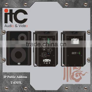 ITC T-6707L 80Hz to 48KHz CD Level Support Offline Playback PoE TCP IP Speaker