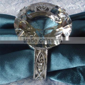 hot sell statement wholesale crystal diamond napkin ring