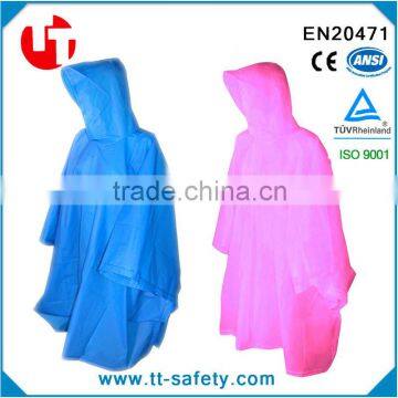 EVA colorful Kids Hooded Pullover Rain Poncho Kids Raincoat