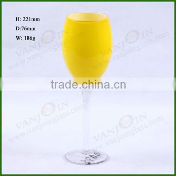 Orange Glass Cup or Goblet