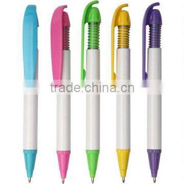 High quality plastic retractable mechanism ball pen