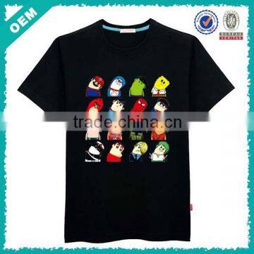 catton figurer kid t shirt printing wholesale OEM service