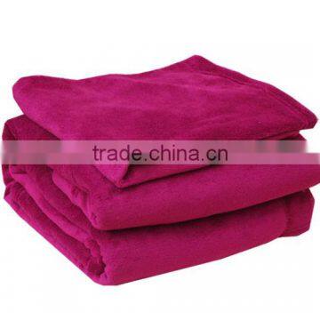 dark pink microfiber coral fleece