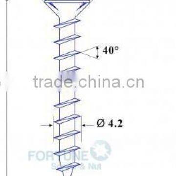 PVC window screw