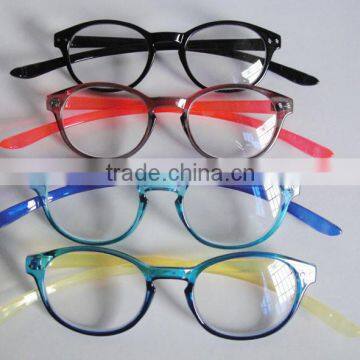 Custom logo fashion Long temple reading glasses, two-tone reading glasses, FDA CE