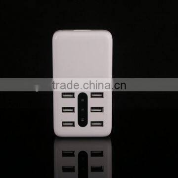 5V/6A 6-Port USB Desktop Charger/Portable Charger All-In-One Travel Charger for IPhone, IPad, IPod, Smartphones photo-3