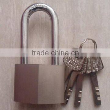 Philippines market long shackle iron rhombic padlock