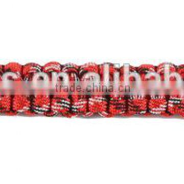 Red Camo make fire paracord Bracelet