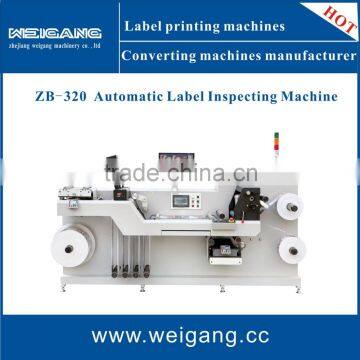 ZB-320 Label automatic inspecting and rewinder machine with BST inspecting system