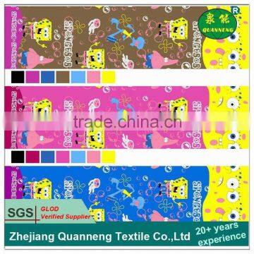 Custom print polyester cartoon character print fabric