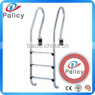 1.2mm thickness stainless steel 304/316 2 step ladder with handrail