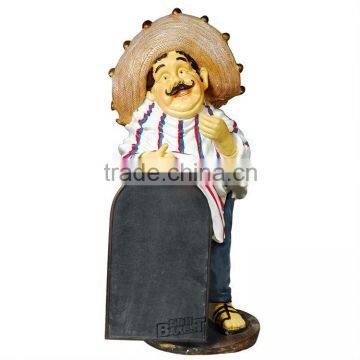 Good Quality Bakest Polyresin Chef Model for Display/cook Doll/chef Model/polyresin Toy#915A