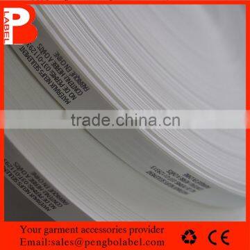 High Quality 100% Black Cotton Printed Main Label for Winter Clothing photo-5