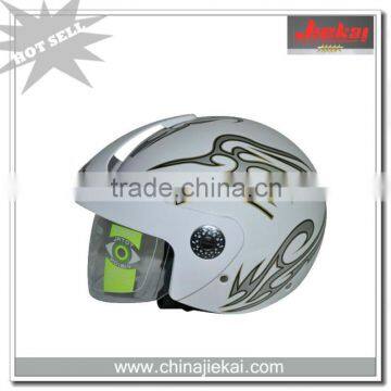 China supplier silver scooter half helmet