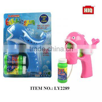 New style BO funny soap toys, baby gift dolphin degin bubble gun with light