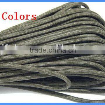 Dark Grey Color More Than 300 Colors Dacron Polyester Survival 550 Paracord Parachute Rope