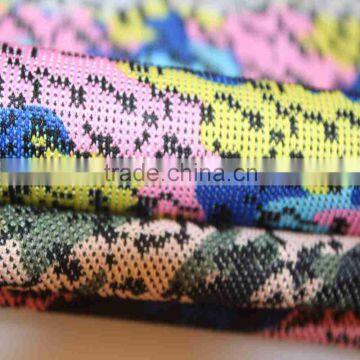 Printed flyknit shoe fabric for sports shoe shoe upper material