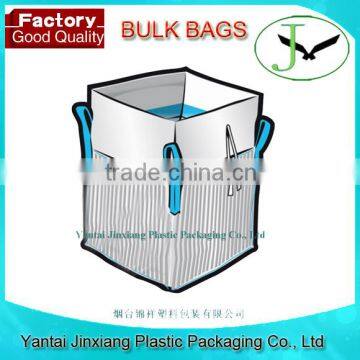 1000kg big bag for scrap with top skirt, construction waste container bag, fibc bulk bags