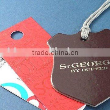 New design garment hangtag with string seal