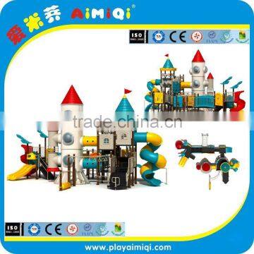 Plastic Rocket Playgrounds Slides For Kids/plastic playground