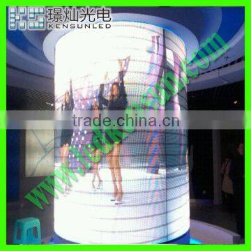 full color p16 round HD led display