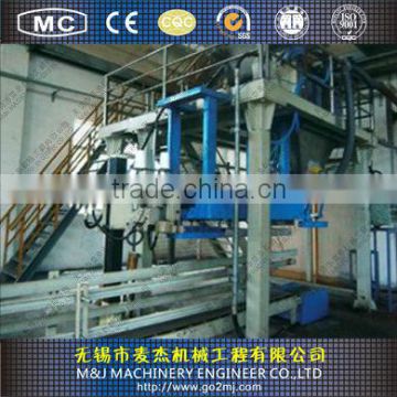 Automatic packing machine with bag pushing system