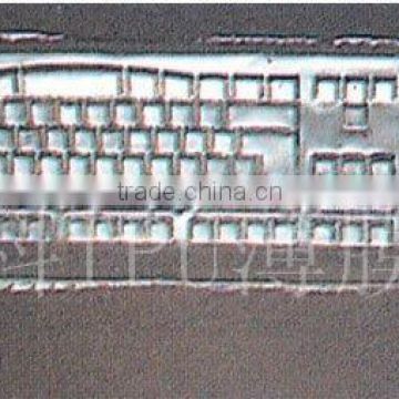 Transparent/colored transparent and waterproof tpu film for keyboard cover