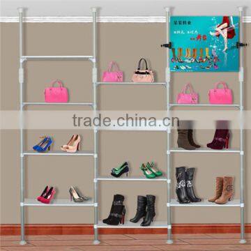 Huohua Short Shoe Store Wooden Shoe Rack Design photo-2