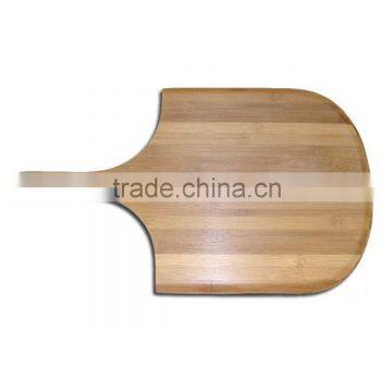 Eco-friendy pizza bamboo cutting board with handle