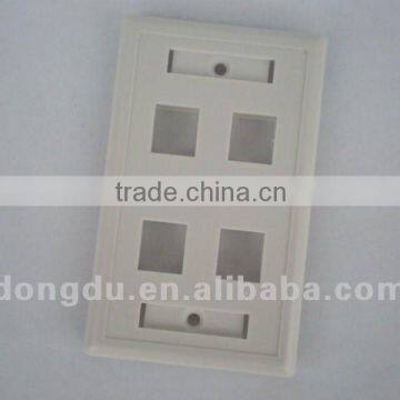 4 port RJ45 70*115mm wall plate