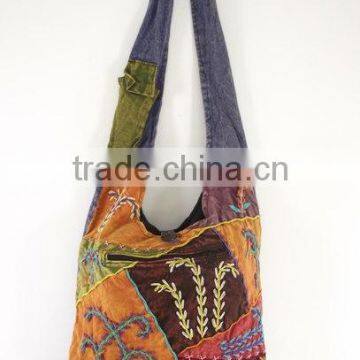 Cotton Canvas Shoulder Bags,hippie stylish bag