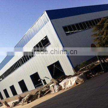 prefabricated steel structure large span building for factory