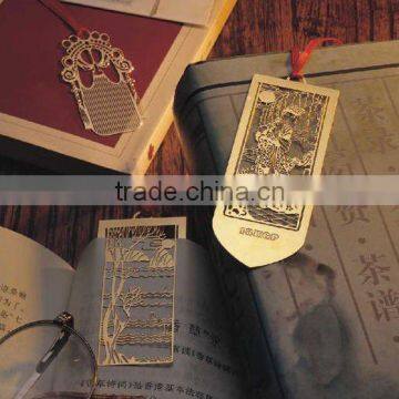 2015 Hot selling custom size stainless steel bookmark tassels wholesale for gift