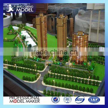 Miniature architectural scale model for residential building