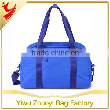 Gym Blue Sport Travel Bag Made of Polyester