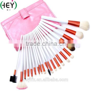 High Quality Wooden Handle White Professional 20PCS Goat Hair Makeup Brush Set