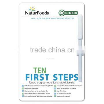 Customized Logo Magnetic Removable Writing Pad/ Fridge Magnet Notepad with a pen                        
                                                Quality Choice