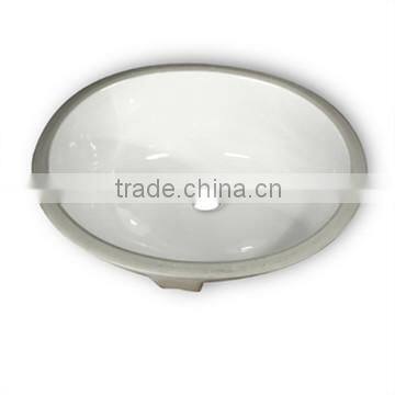 Under-Mount White Porcelain Oval Shape Sinks,Vessel Sink with CSA Certification